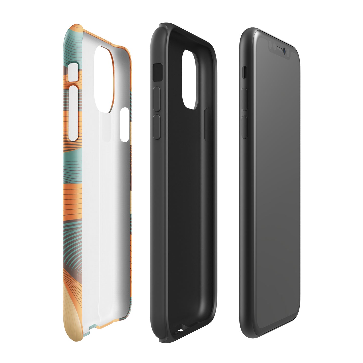 Retro Rolling Hills Tough Phone Case for iPhone®