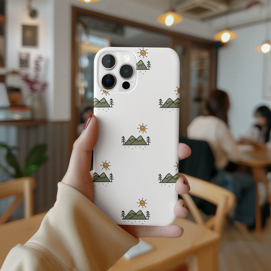 Mini Outdoors Mountain Tough Phone Case For iPhone