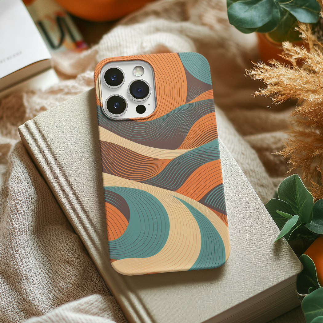 Retro Rolling Hills Tough Phone Case for iPhone