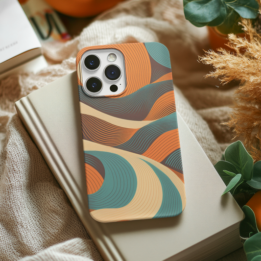 Retro Rolling Hills Tough Phone Case for iPhone