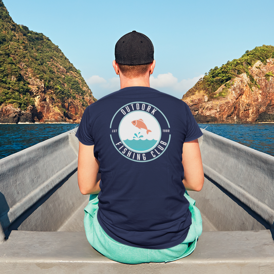 OUTDORK Fishing Club Short Sleeve T-Shirt (Back Graphic)