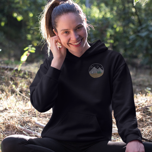 Steadfast Like The Mountains Embroidered Hoodie